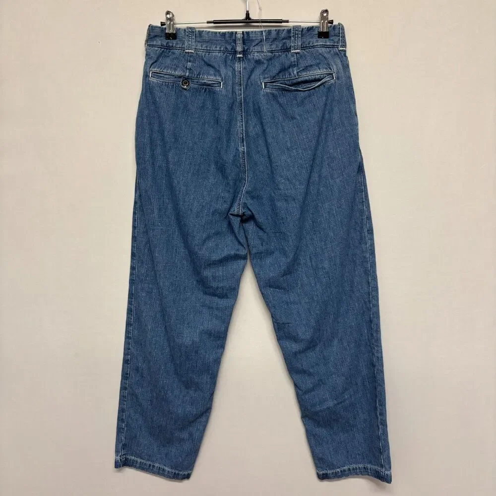 J. Crew Oarsman Men Classic Trouser Jeans Size 32x30 Blue Denim SP25 D125 -10